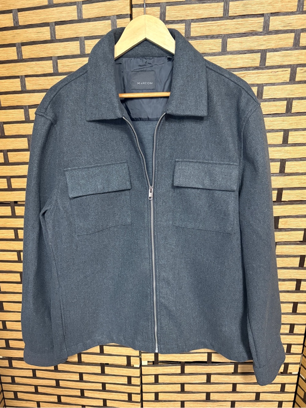 Marconi gray jacket men size large
